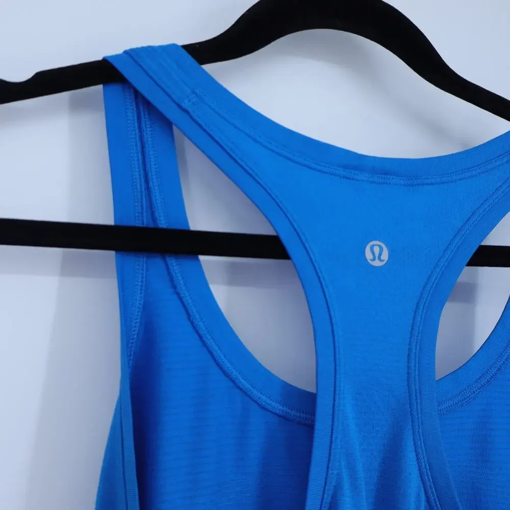 Lululemon Swiftly Tech Racerback Tank Beach Ball Blue Waist Length Women's 10